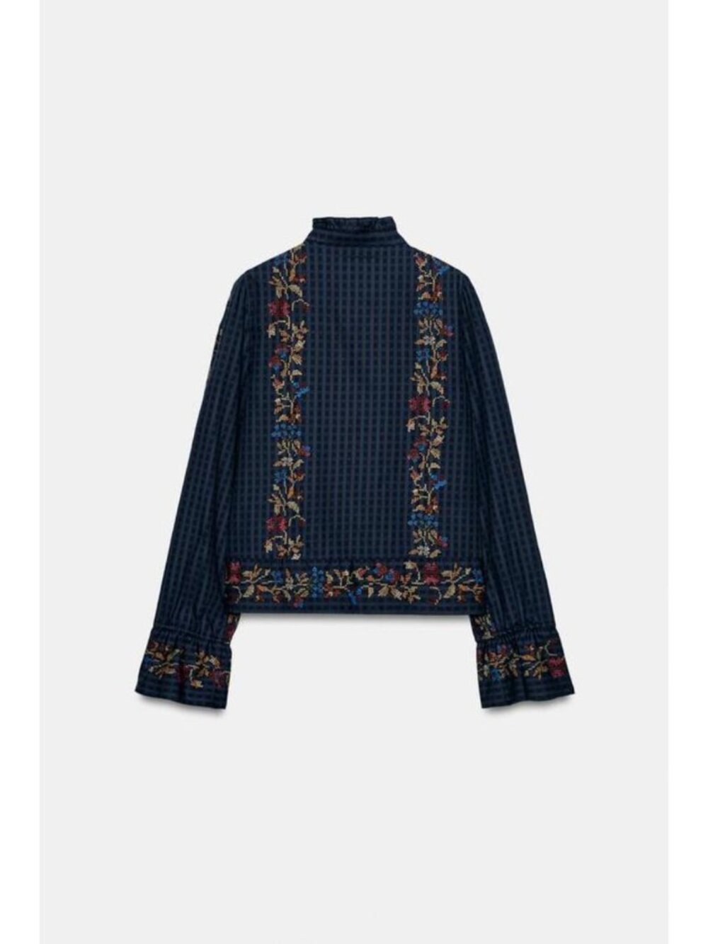 ZARA RUFFLE PRINT BLOUSE 8052/215/330 - Picture 4 of 5